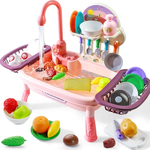 Play sink with running water - running,