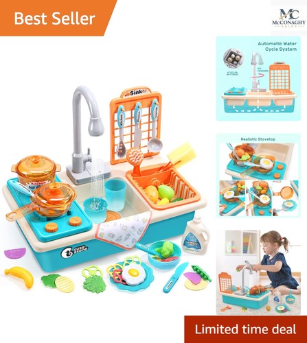 Deluxe play kitchen sink set - deluxe,