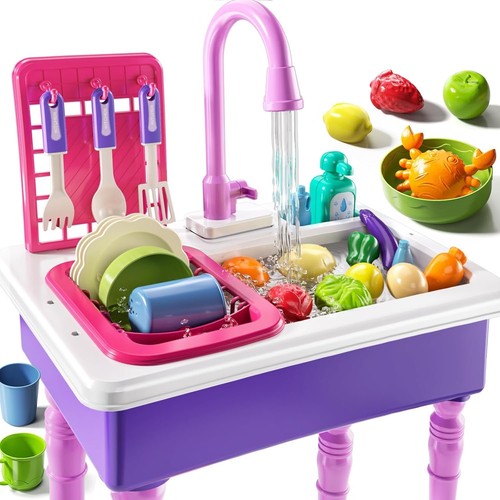 Play sink with running - play,