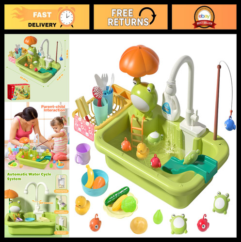Kids play sink - with, running