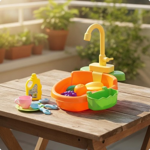 Electric sink toy with running - electric,