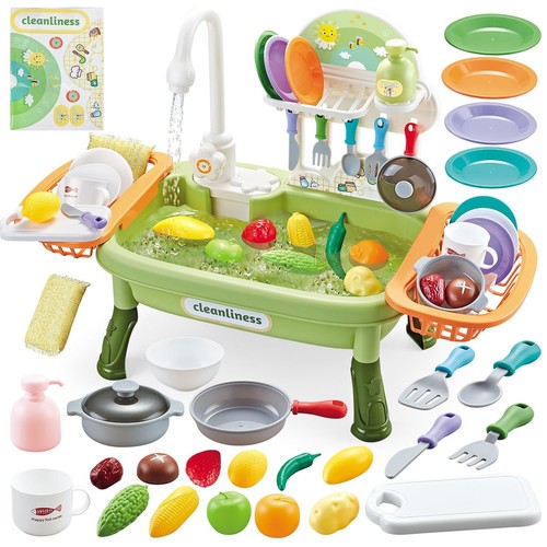 Kids play kitchen sink - kids, with