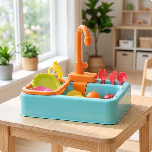 Interactive toy sink with - interactive,
