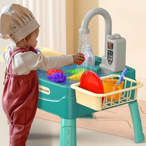 Play sink with running - play,
