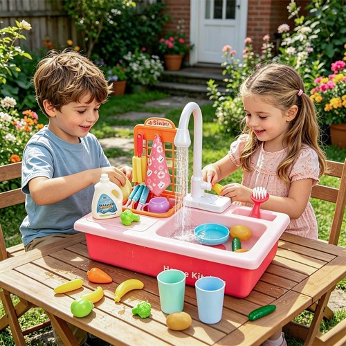 Kids play kitchen sink - sink, with
