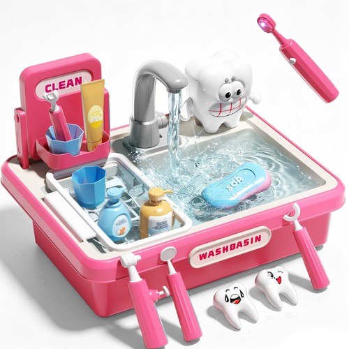 Play sink with running - with, water