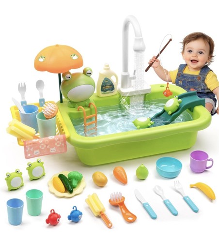 Kids play sink - play, running