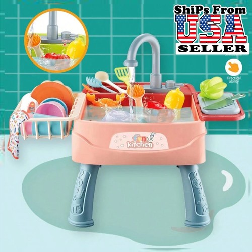 Kids kitchen sink toy running - kids,