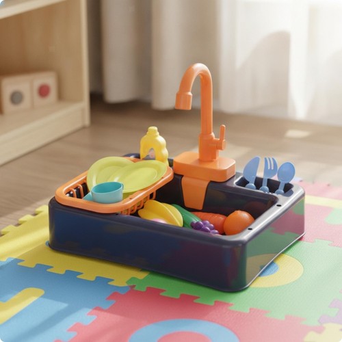 Realistic toy sink with - realistic,